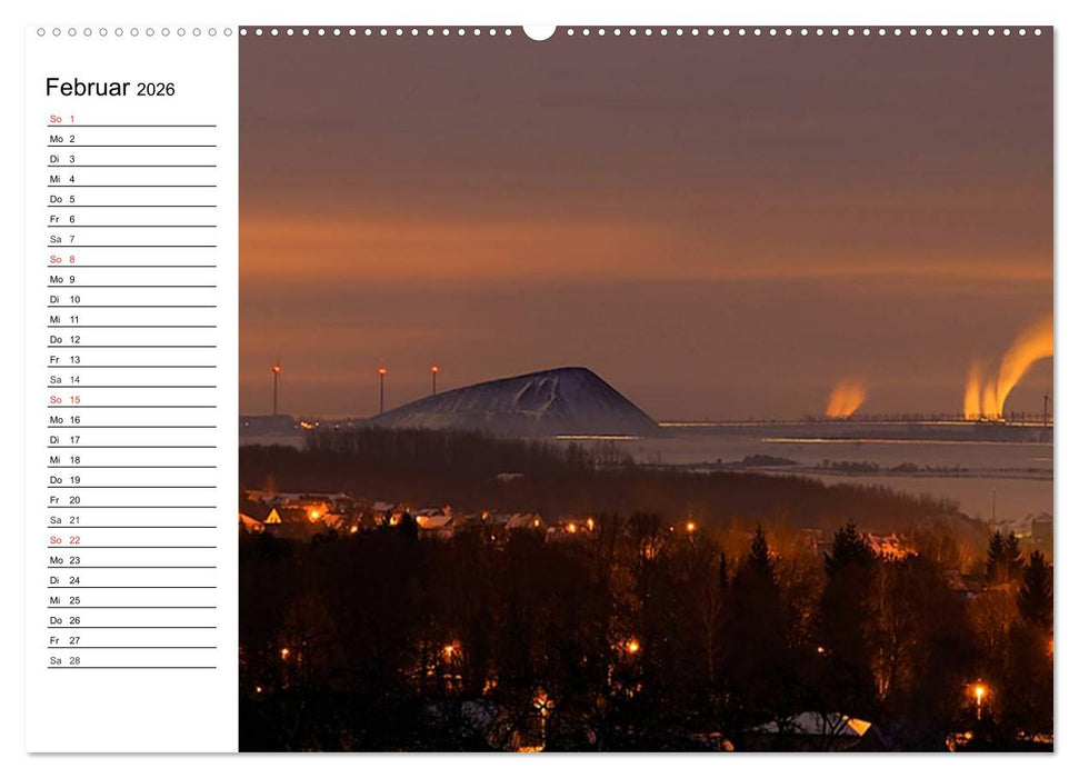 Schachtanlagen in Mansfeld Südharz (CALVENDO Wandkalender 2026)