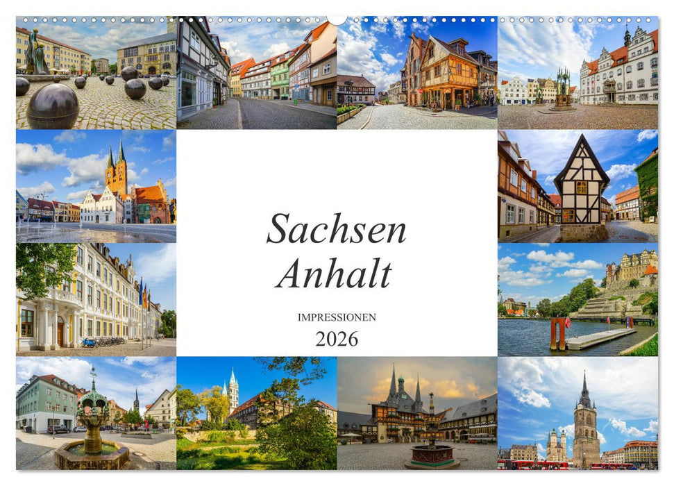 Sachsen Anhalt Impressionen (CALVENDO Wandkalender 2026)