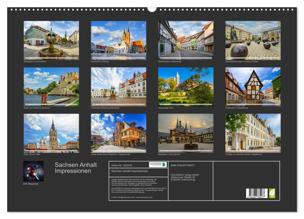 Sachsen Anhalt Impressionen (CALVENDO Wandkalender 2026)