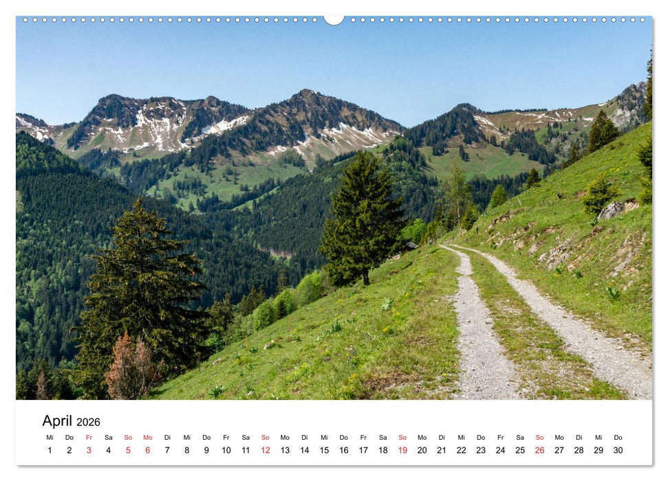 Gesichter der Schweiz - Walliser Weiden (CALVENDO Wandkalender 2026)