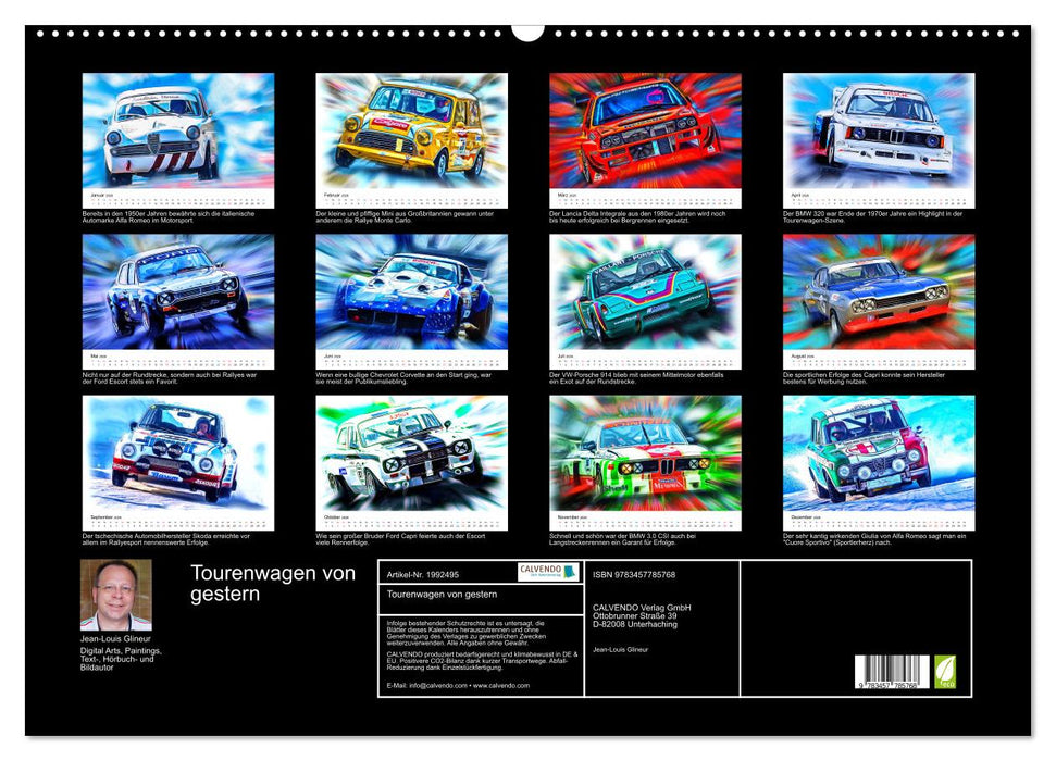 Tourenwagen von gestern (CALVENDO Wandkalender 2026)