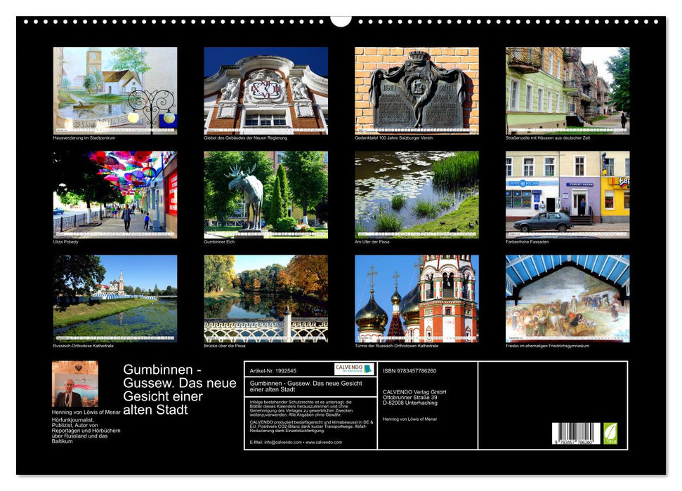Gumbinnen - Gussew. Das neue Gesicht einer alten Stadt (CALVENDO Wandkalender 2026)