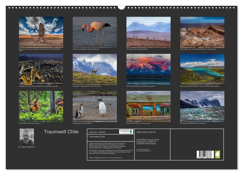 Traumwelt Chile (CALVENDO Wandkalender 2026)