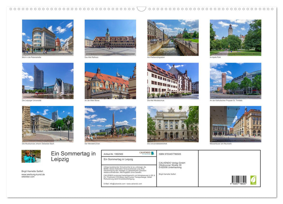 Ein Sommertag in Leipzig (CALVENDO Wandkalender 2026)