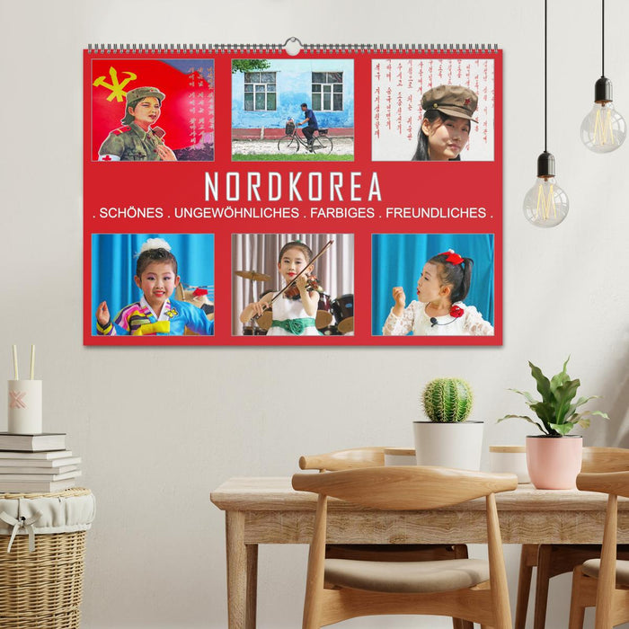 NORDKOREA - SCHÖNES UNGEWÖHNLICHES FARBIGES FREUNDLICHES (CALVENDO Wandkalender 2026)