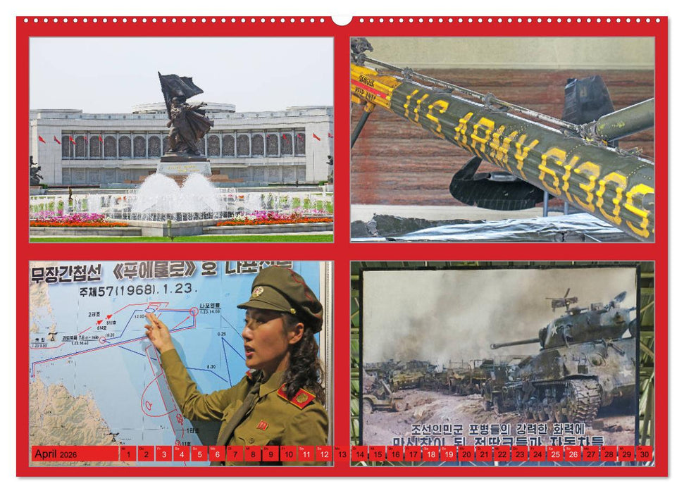 NORDKOREA - SCHÖNES UNGEWÖHNLICHES FARBIGES FREUNDLICHES (CALVENDO Wandkalender 2026)