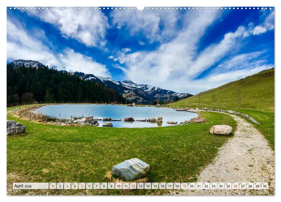 Türkisblaue Seen (CALVENDO Wandkalender 2026)