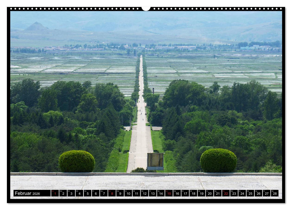 Nordkorea - Die große Leere (CALVENDO Wandkalender 2026)