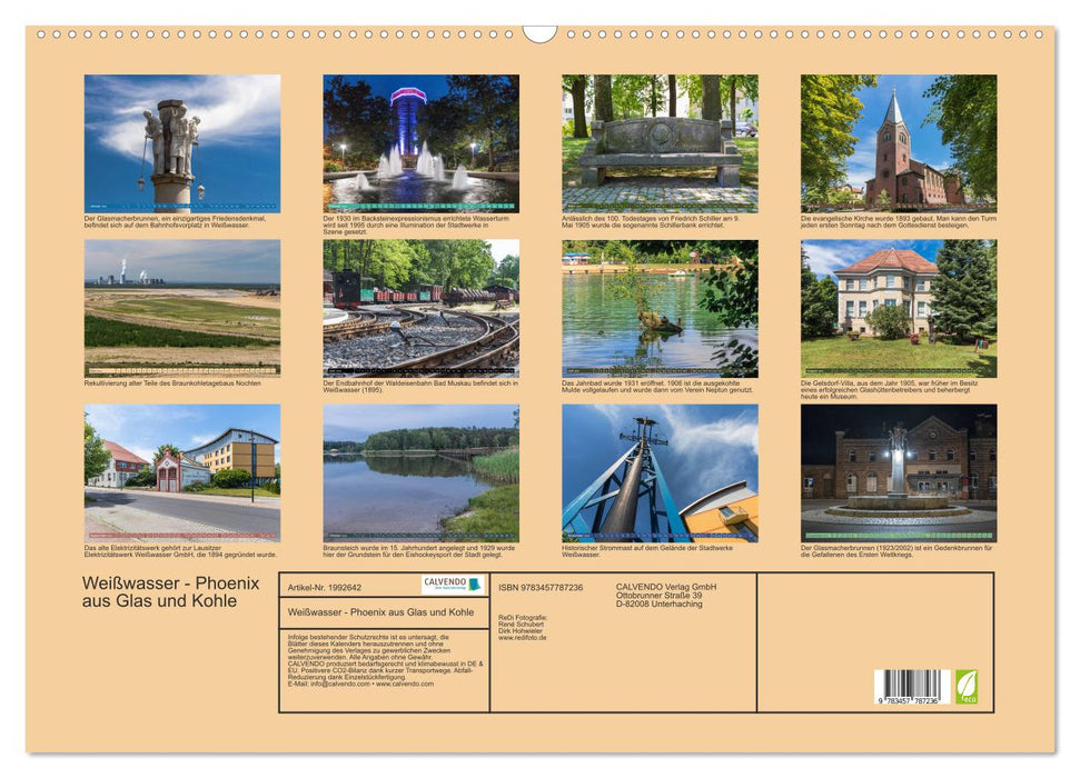Weißwasser - Phoenix aus Glas und Kohle (CALVENDO Wandkalender 2026)