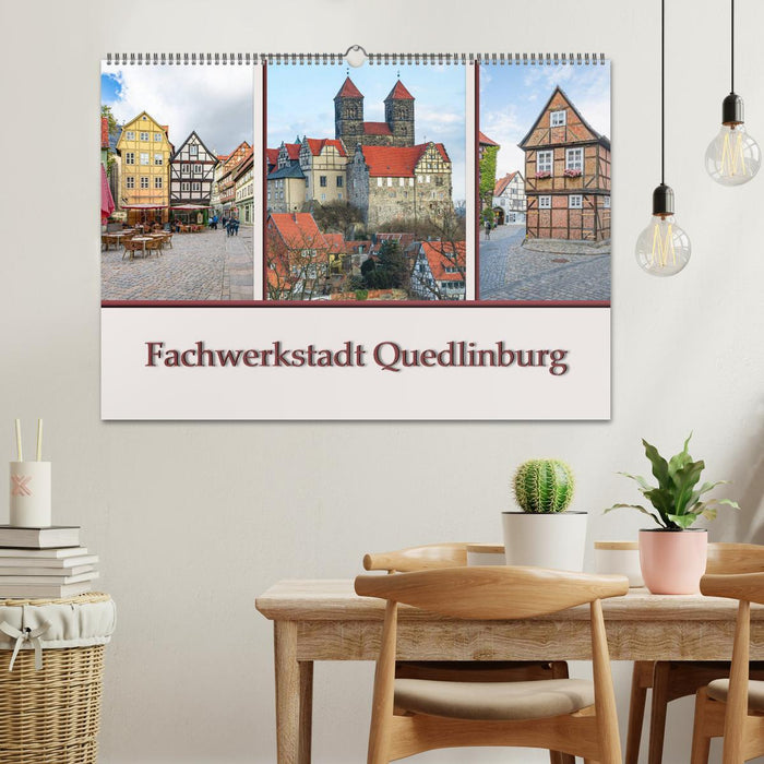 Fachwerkstadt Quedlinburg (CALVENDO Wandkalender 2026)
