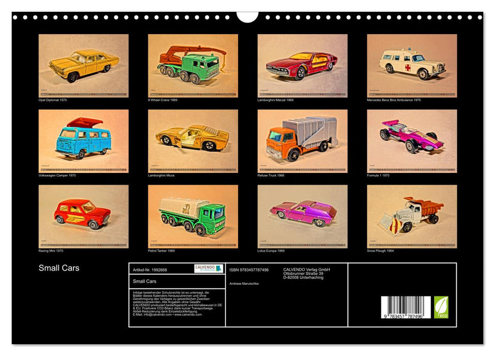 Small Cars (CALVENDO Wandkalender 2026)