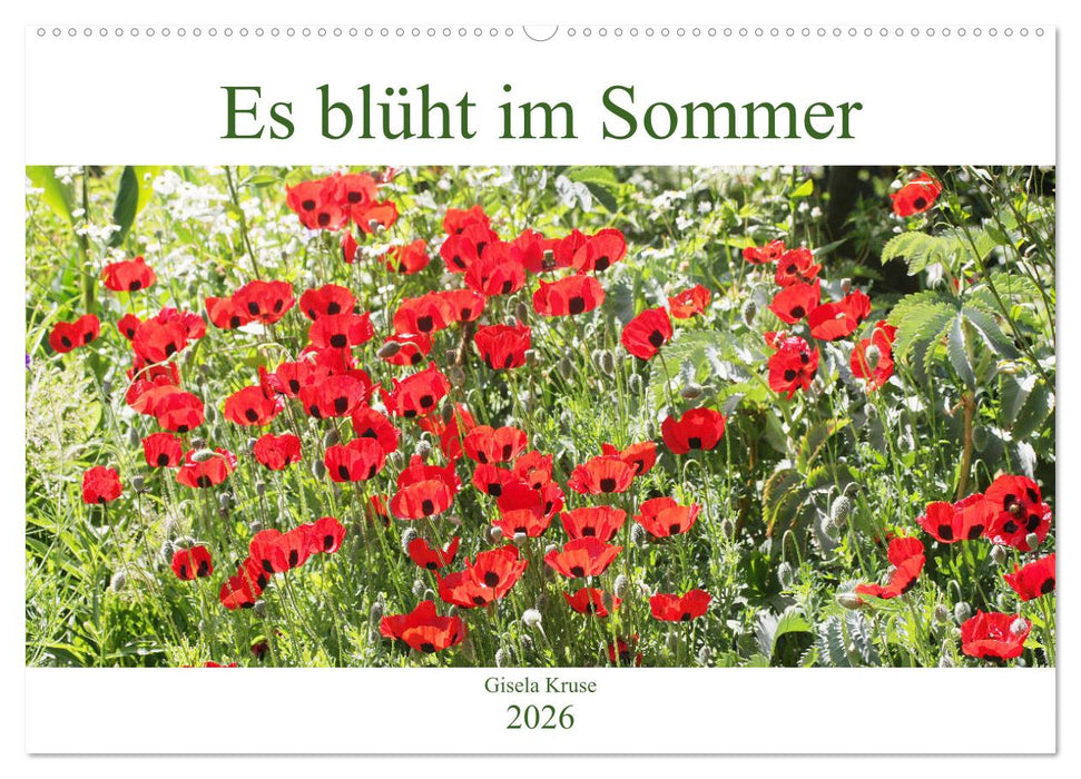 Es blüht im Sommer (CALVENDO Wandkalender 2026)