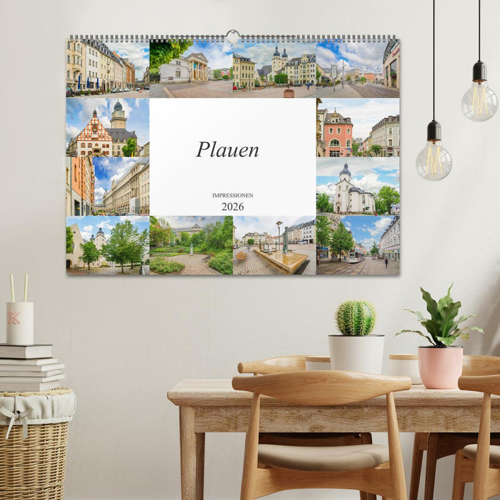 Plauen Impressionen (CALVENDO Wandkalender 2026)
