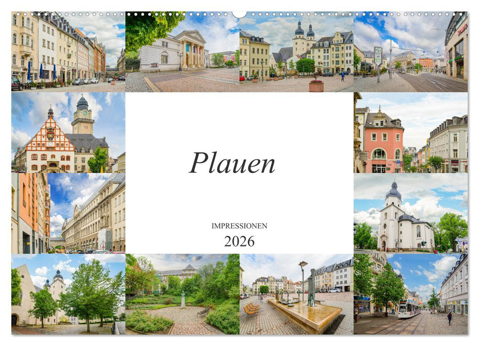 Plauen Impressionen (CALVENDO Wandkalender 2026)