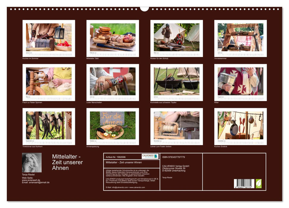 Mittelalter - Zeit unserer Ahnen (CALVENDO Wandkalender 2026)