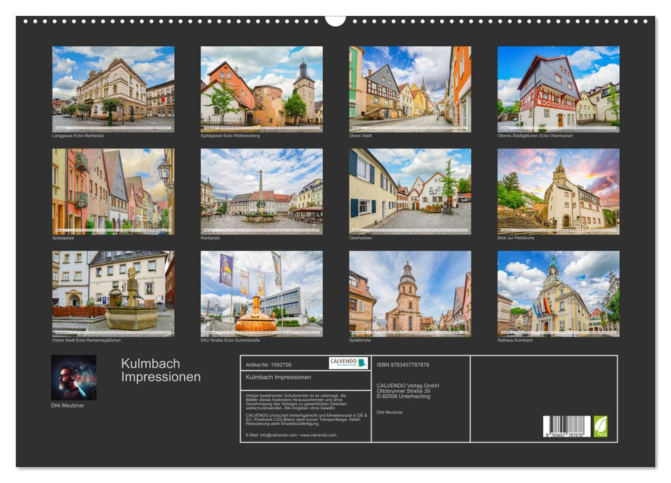 Kulmbach Impressionen (CALVENDO Wandkalender 2026)
