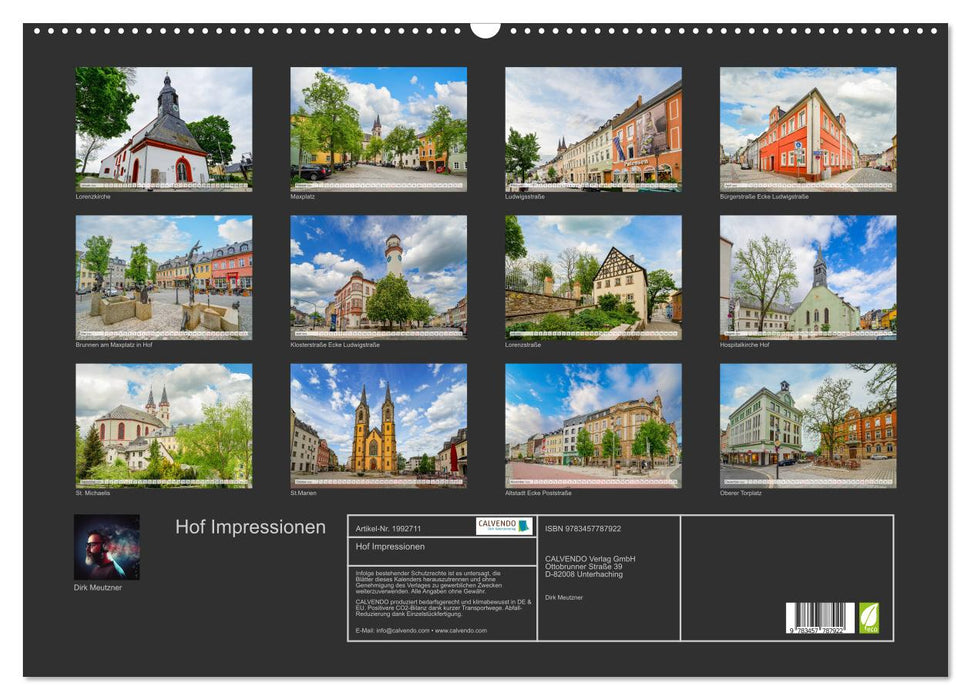 Hof Impressionen (CALVENDO Wandkalender 2026)