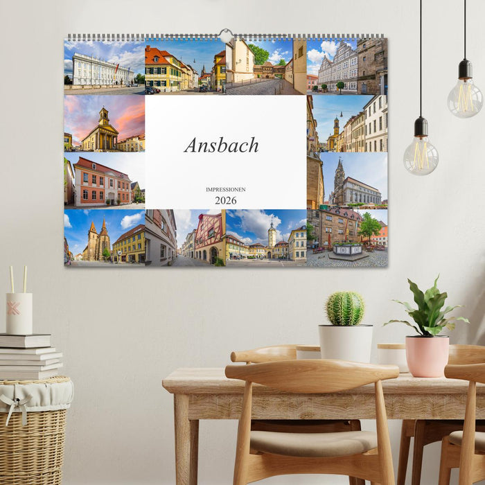 Ansbach Impressionen (CALVENDO Wandkalender 2026)