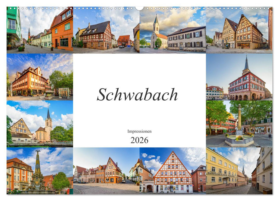 Schwabach Impressionen (CALVENDO Wandkalender 2026)