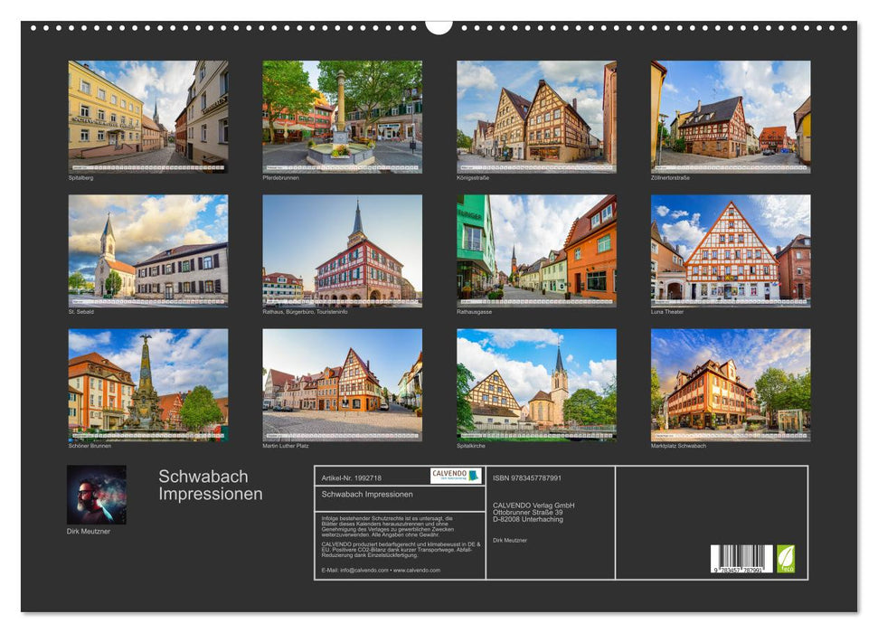 Schwabach Impressionen (CALVENDO Wandkalender 2026)