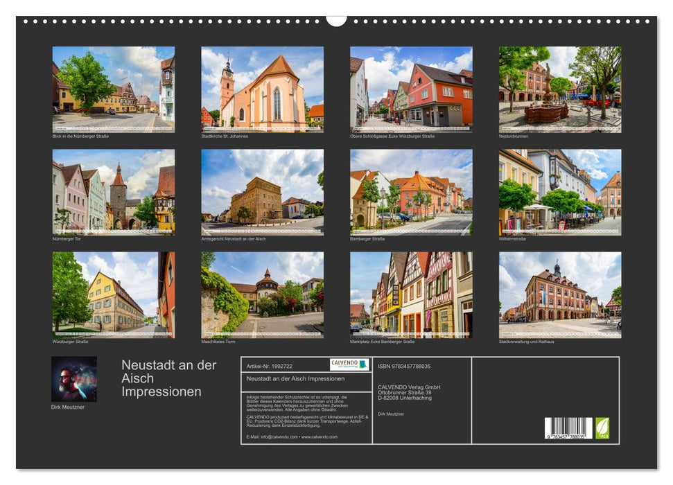 Neustadt an der Aisch Impressionen (CALVENDO Wandkalender 2026)