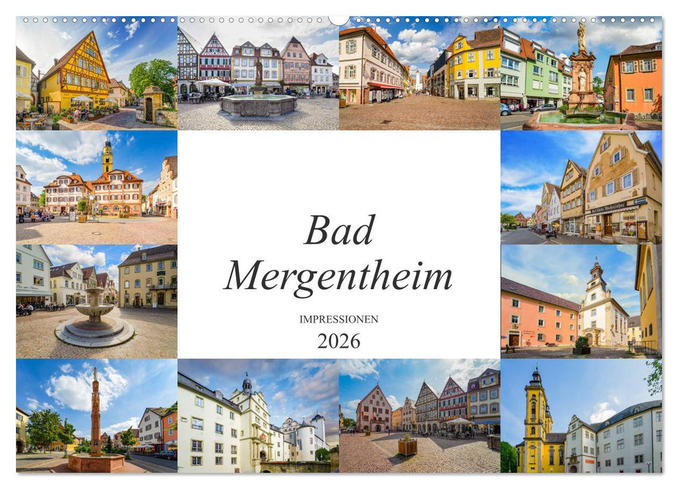 Bad Mergentheim Impressionen (CALVENDO Wandkalender 2026)