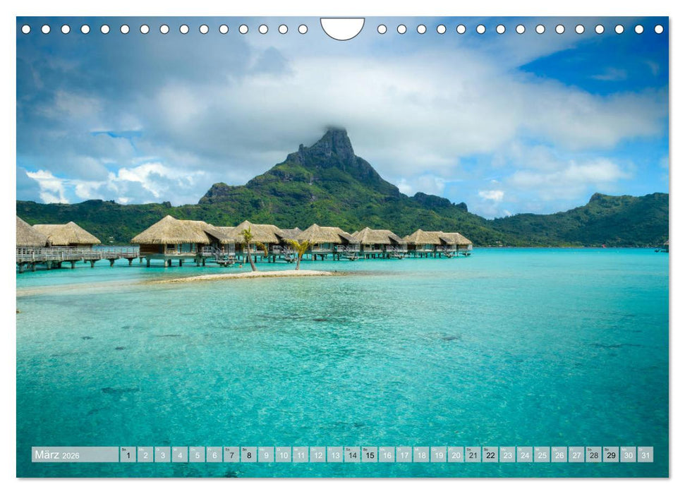 Bora Bora - Strände und Landschaften (CALVENDO Wandkalender 2026)