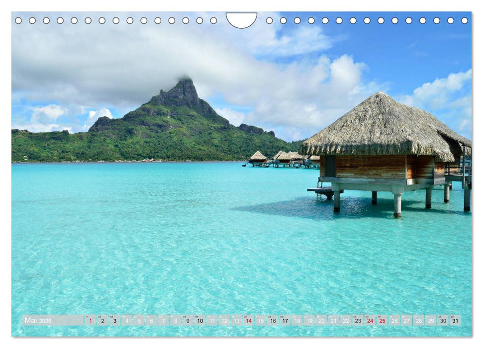Bora Bora - Strände und Landschaften (CALVENDO Wandkalender 2026)