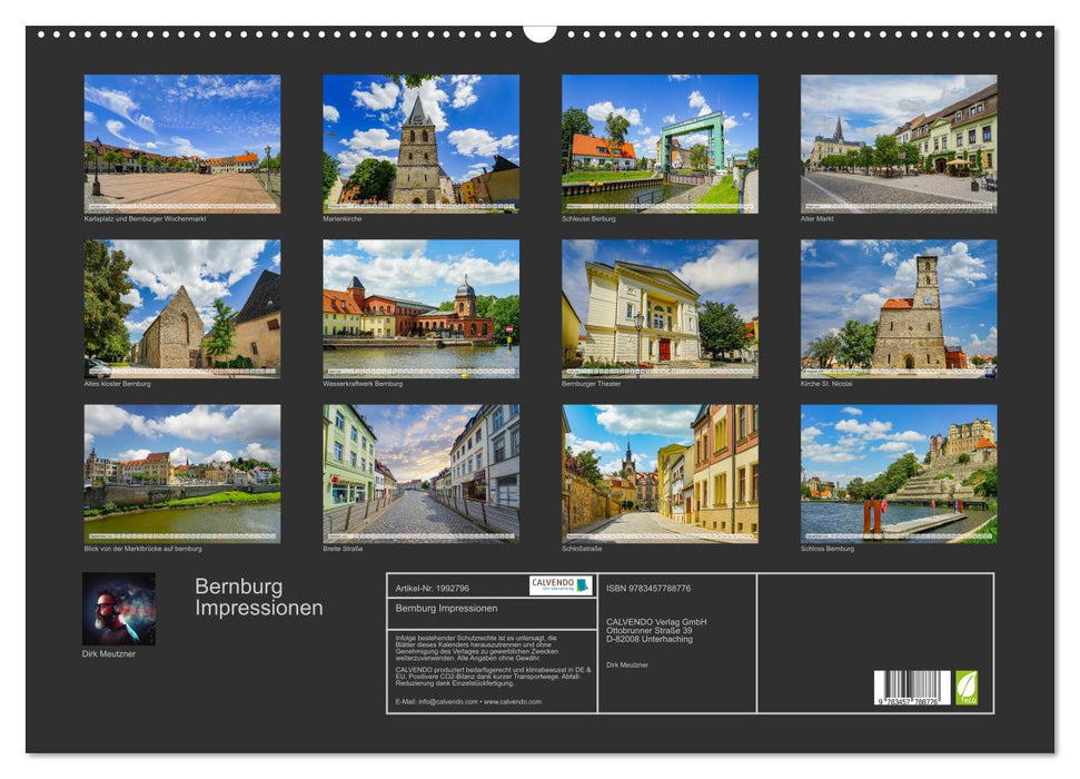 Bernburg Impressionen (CALVENDO Wandkalender 2026)