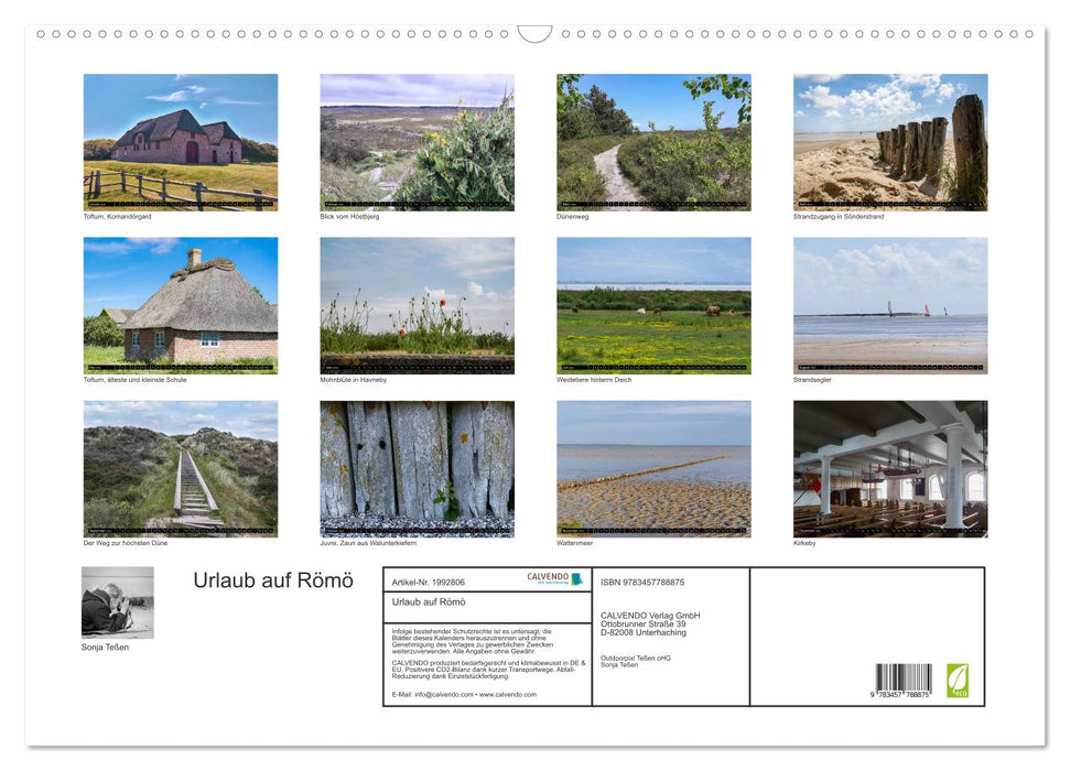 Urlaub auf Römö (CALVENDO Wandkalender 2026)