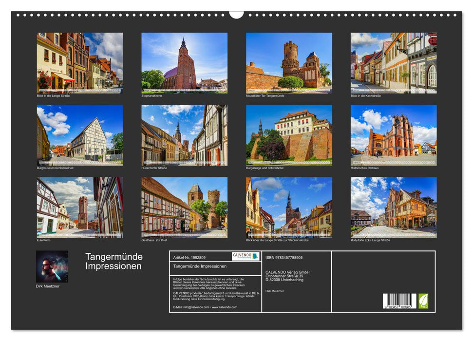 Tangermünde Impressionen (CALVENDO Wandkalender 2026)