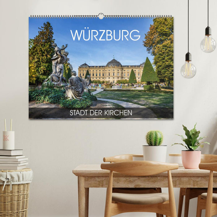 Würzburg - Stadt der Kirchen (CALVENDO Wandkalender 2026)