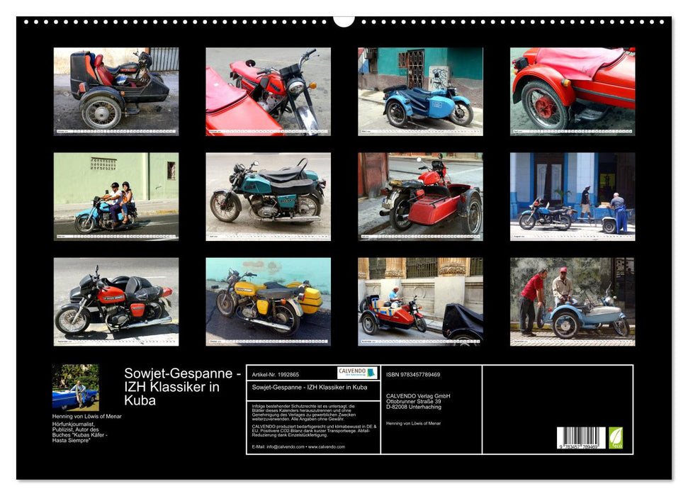Sowjet-Gespanne - IZH Klassiker in Kuba (CALVENDO Wandkalender 2026)