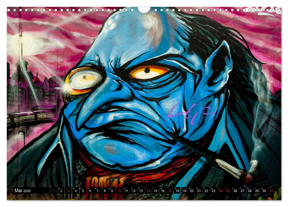 Street art Düsseldorf Michael Jaster (CALVENDO Wandkalender 2026)