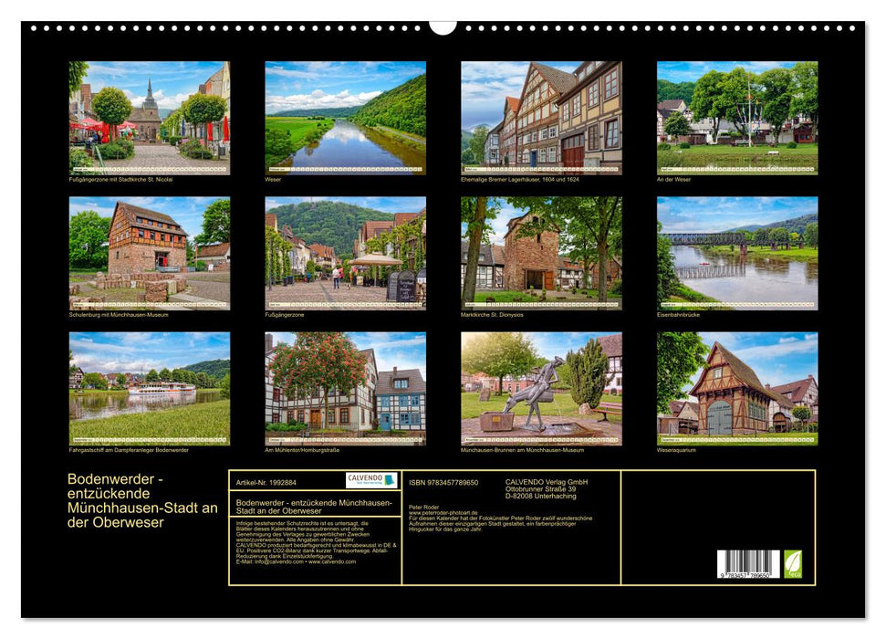 Bodenwerder - entzückende Münchhausen-Stadt an der Oberweser (CALVENDO Wandkalender 2026)