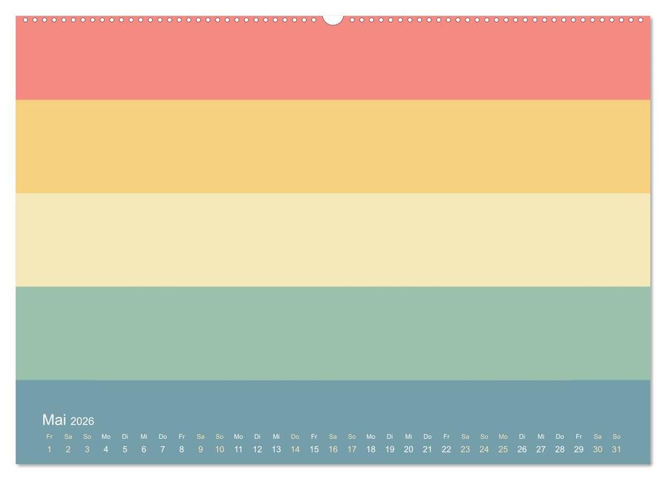 70er Jahre Bastelkalender - DIY Kreativ-Kalender zum Selbstgestalten (CALVENDO Wandkalender 2026)