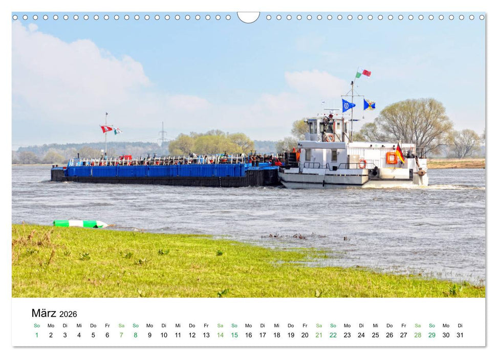 Entlang der schönen Elbe - Jerichow, Tangermünde und Havelberg (CALVENDO Wandkalender 2026)