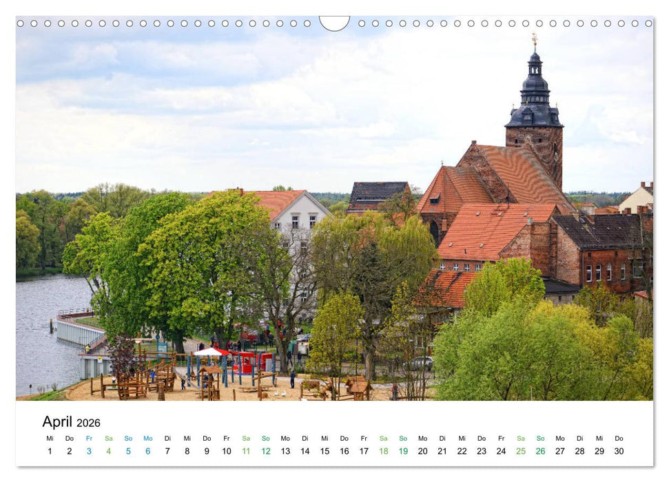 Entlang der schönen Elbe - Jerichow, Tangermünde und Havelberg (CALVENDO Wandkalender 2026)