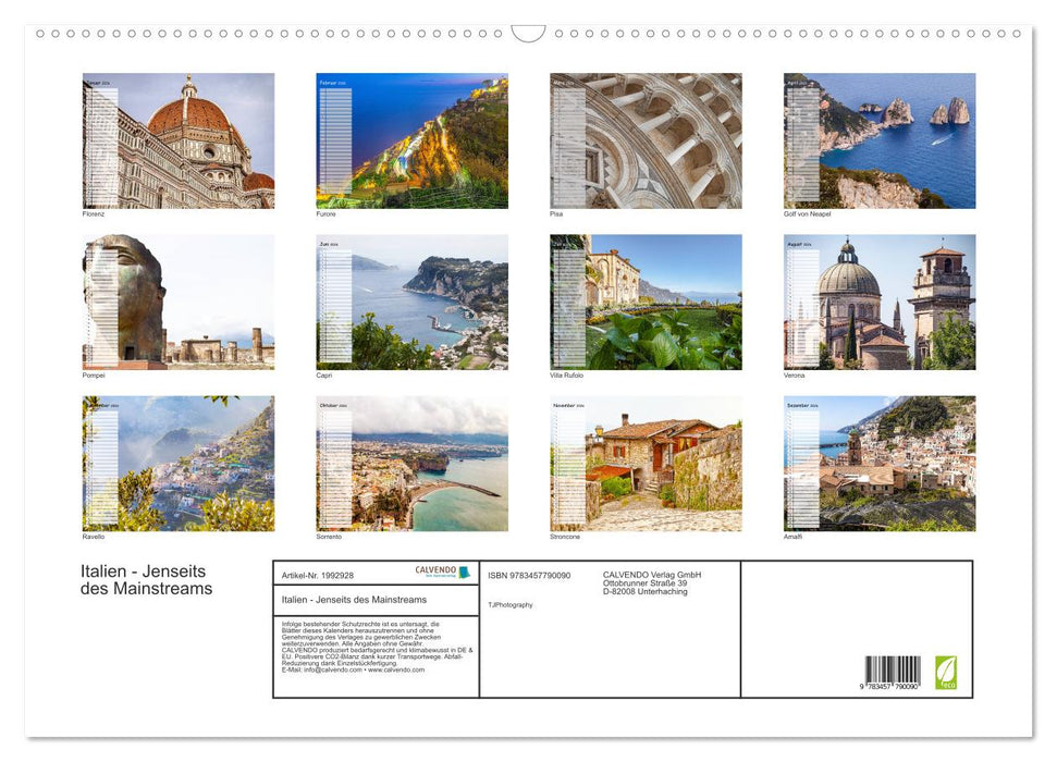 Italien - Jenseits des Mainstreams (CALVENDO Wandkalender 2026)