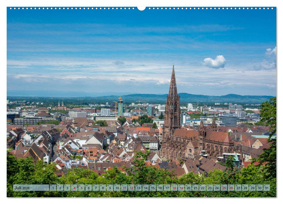 Freiburg im Breisgau - Die Schwarzwaldmetropole (CALVENDO Premium Wandkalender 2026)