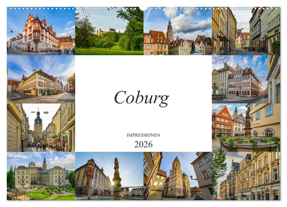 Coburg Impressionen (CALVENDO Wandkalender 2026)