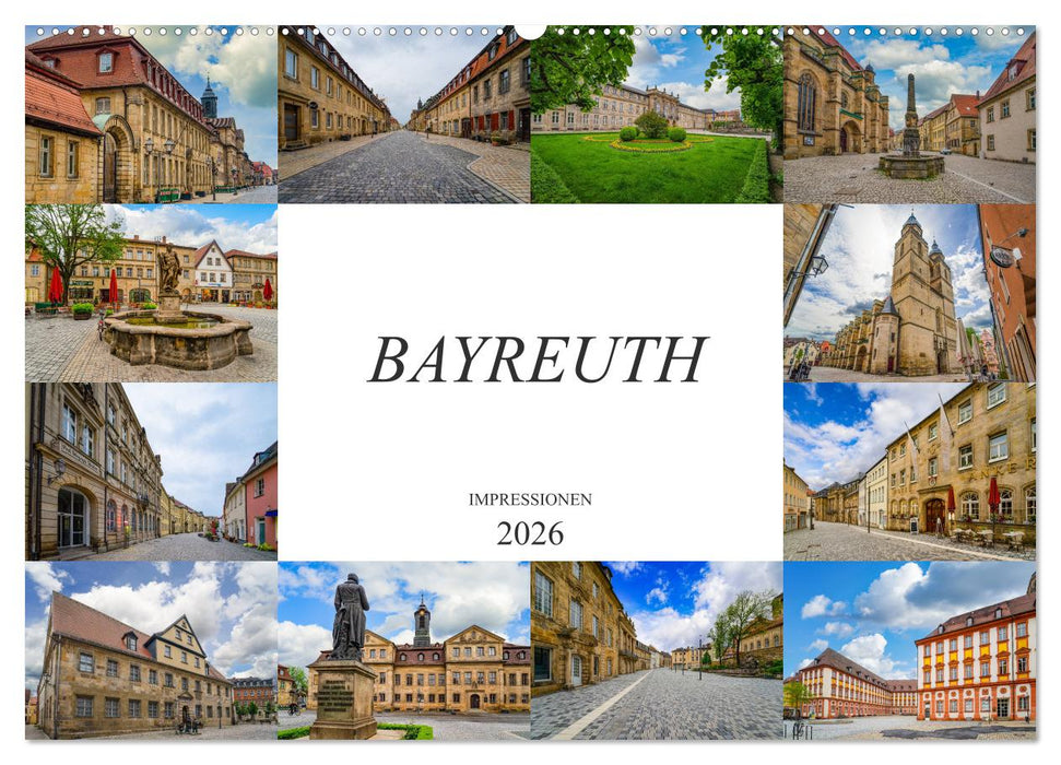 Bayreuth Impressionen (CALVENDO Wandkalender 2026)