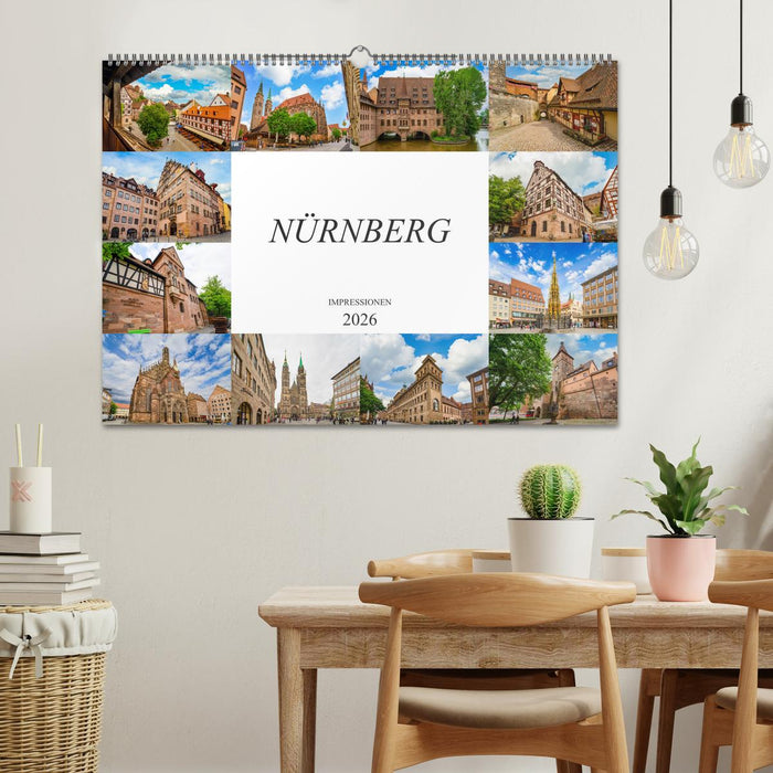 Nürnberg Impressionen (CALVENDO Wandkalender 2026)
