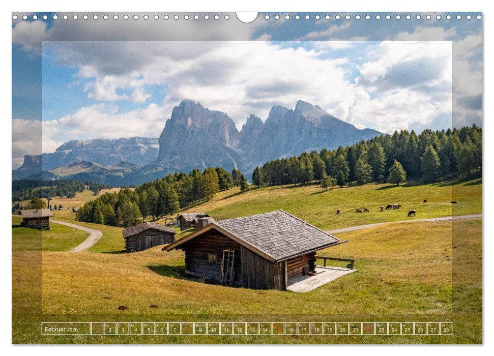 Bergerlebnis Dolomiten (CALVENDO Wandkalender 2026)