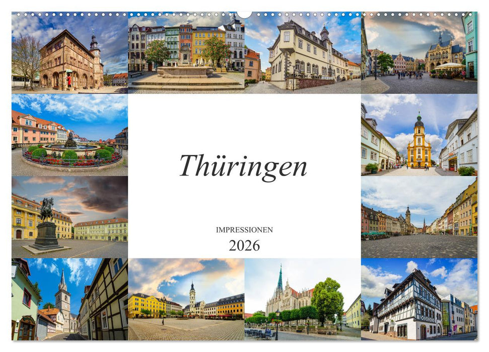 Thüringen Impressionen (CALVENDO Wandkalender 2026)