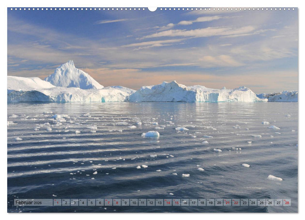 Grönland: Eisberge in der Disko Bucht (CALVENDO Wandkalender 2026)