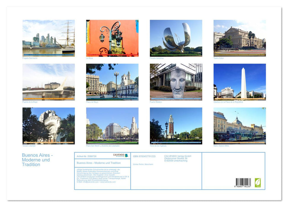 Buenos Aires - Moderne und Tradition (CALVENDO Wandkalender 2026)