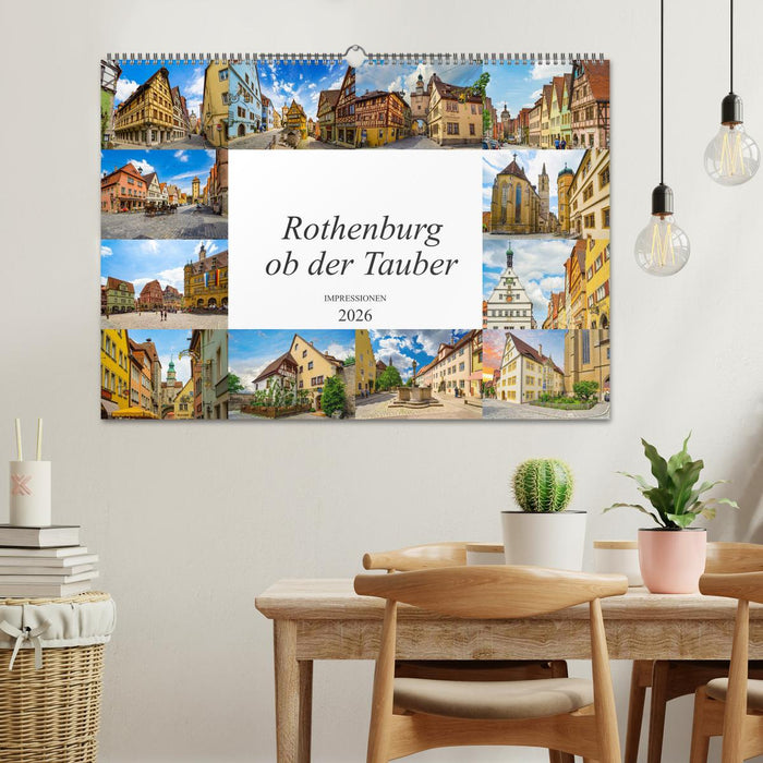 Rothenburg ob der Tauber Impressionen (CALVENDO Wandkalender 2026)