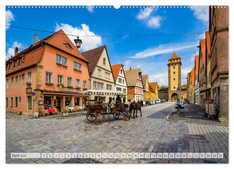 Rothenburg ob der Tauber Impressionen (CALVENDO Wandkalender 2026)