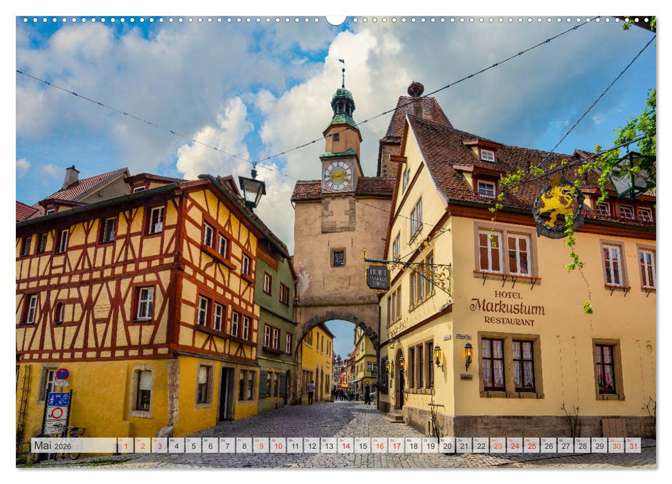 Rothenburg ob der Tauber Impressionen (CALVENDO Wandkalender 2026)